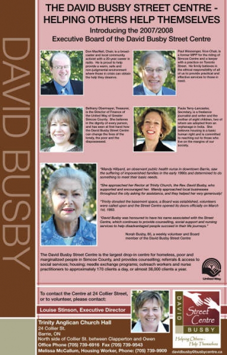 <b>The David Busby Street Centre - Helping Others Help Themselves - SNAP Barrie Magazine</b> image