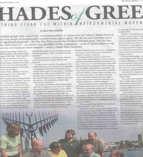 <b>Nothing Clear Cut within Local Environmental Movement – The Barrie Advance</b> image