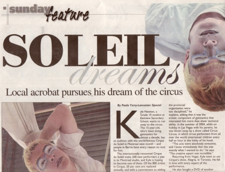 <b>Cirque du Soleil — The Barrie Advance</b> image